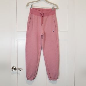 Champion Jogger Sweats Pockets Stretch Waistband Pink Size Small